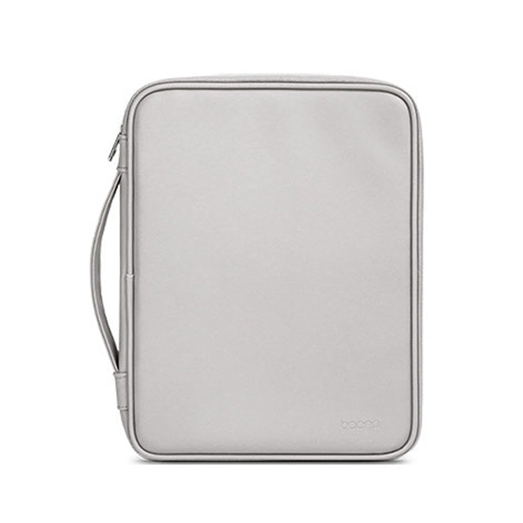 Baona BN-Q015 Leather Waterproof Shock Absorbing Handheld Tablet Bag, Size: 12.9 inches(Gray) by Baona