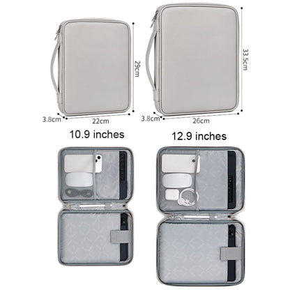 Baona BN-Q015 Leather Waterproof Shock Absorbing Handheld Tablet Bag, Size: 12.9 inches(Apricot) by Baona