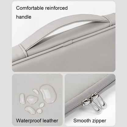 Baona BN-Q015 Leather Waterproof Shock Absorbing Handheld Tablet Bag, Size: 12.9 inches(Apricot) by Baona