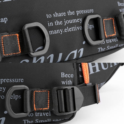 HAOSHUAI 5135 Outdoor Men Waist Bag Waterproof Nylon Cloth Men Bag(Dark Blue) by HAOSHUAI