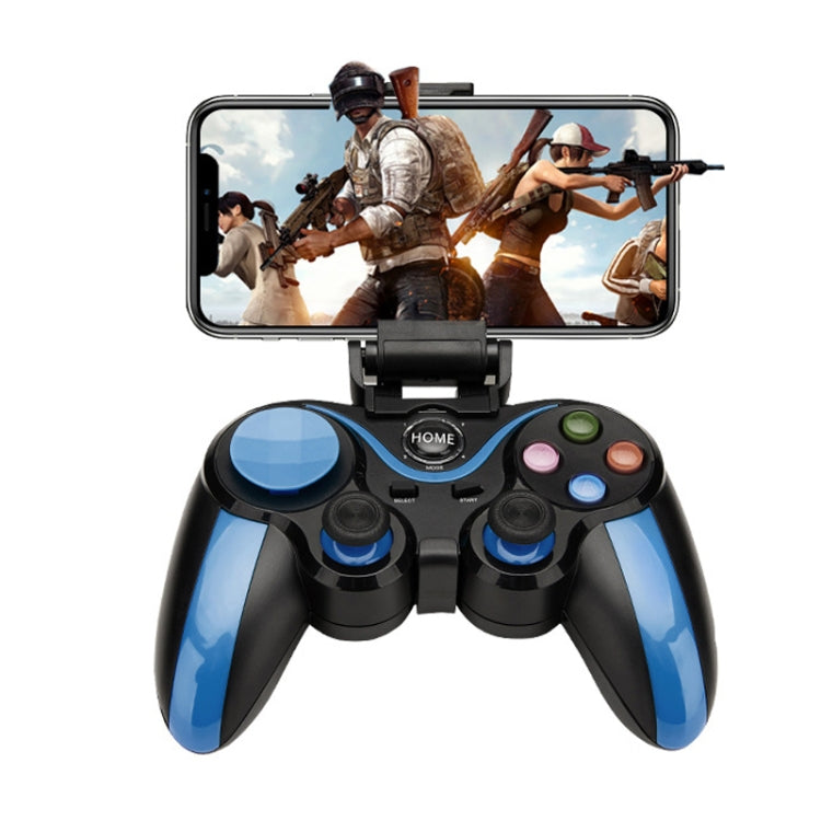 VR SHINECON S9 For Android/iOS Phones Wireless Bluetooth Direct Play Game Handle With Holder(Blue Black) by VR SHINECON