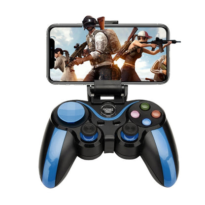 VR SHINECON S9 For Android/iOS Phones Wireless Bluetooth Direct Play Game Handle With Holder(Blue Black) by VR SHINECON