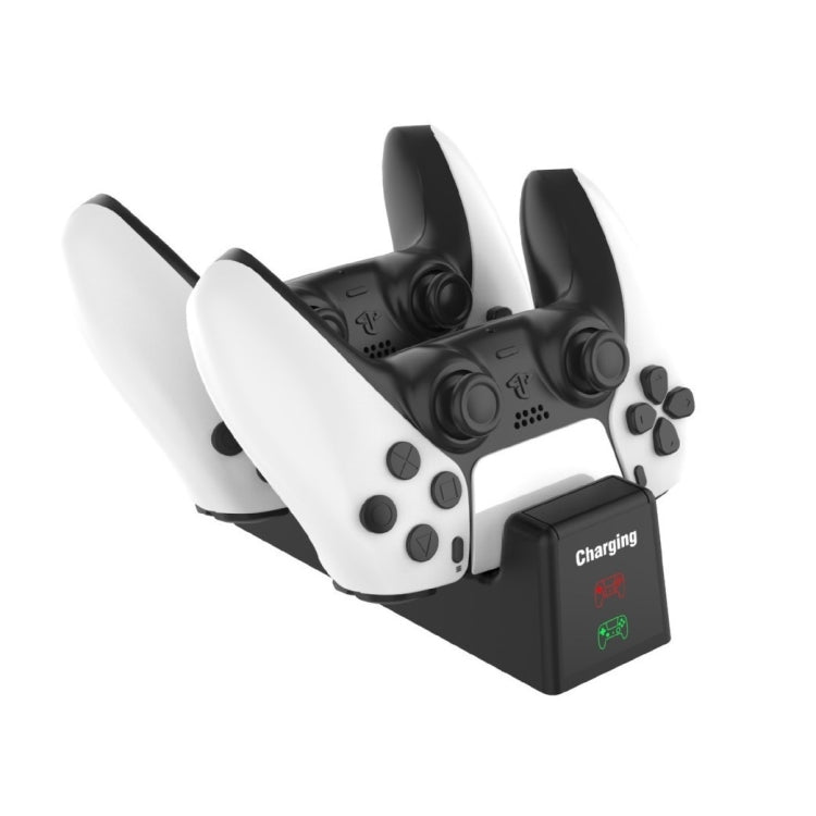 For PS5 SYP-1018 Gamepad Charging Bracket Dual Dock Charger with LED Indicator by bashfashion