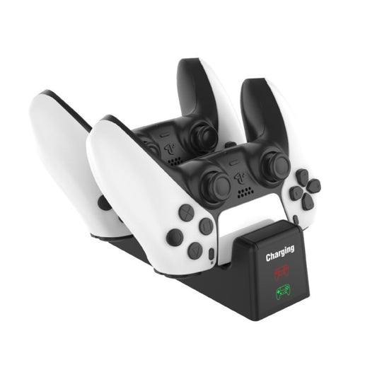 For PS5 SYP-1018 Gamepad Charging Bracket Dual Dock Charger with LED Indicator by bashfashion
