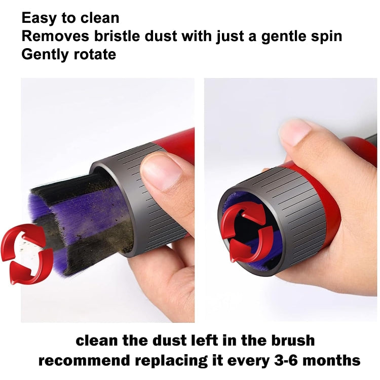 For Dyson Vacuum Cleaner V7 V8 V10 V11 V15 Non-marking Soft Bristle Dusting Brush by bashfashion