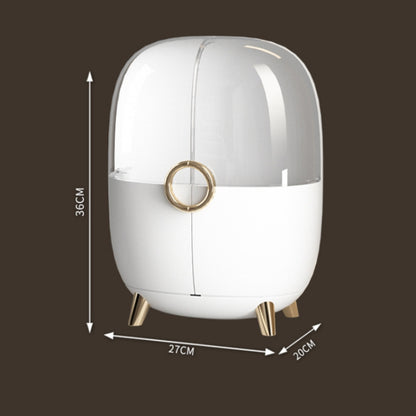 Cosmetic Desktop Dustproof Storage Box Skin Care Product Rack(White) by bashfashion