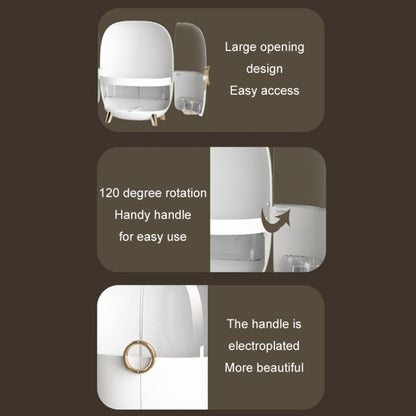 Cosmetic Desktop Dustproof Storage Box Skin Care Product Rack(Blue) by bashfashion