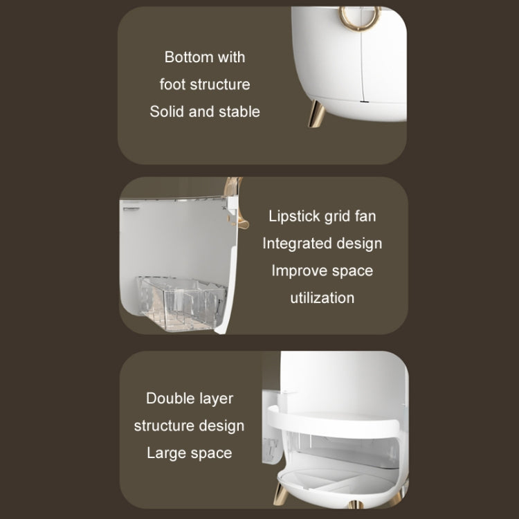 Cosmetic Desktop Dustproof Storage Box Skin Care Product Rack(Green) by bashfashion