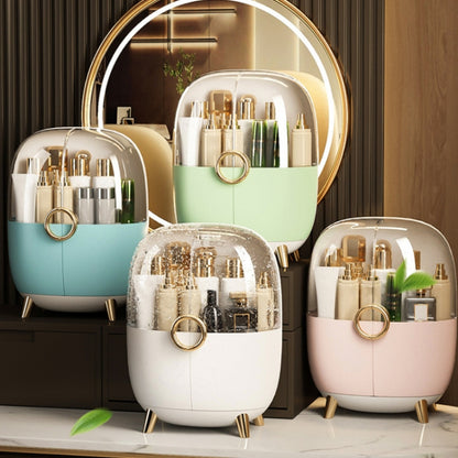 Cosmetic Desktop Dustproof Storage Box Skin Care Product Rack(Green) by bashfashion