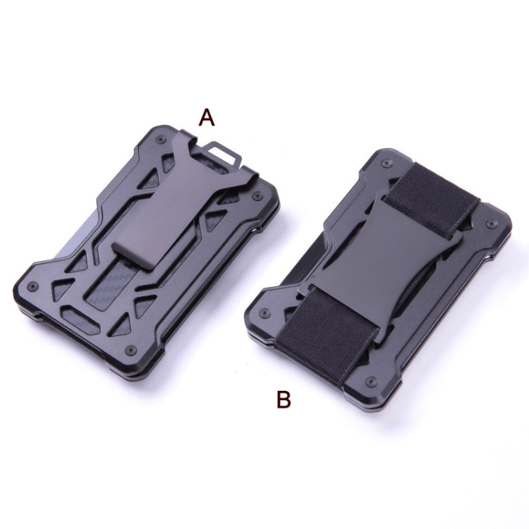 For AirTag Tracker Card Holder Metal Anti-Theft RFID Wallet(A Model Blue) by bashfashion