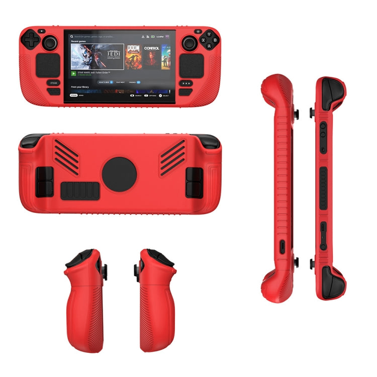 For Steam Deck V3 Non-slip Silicone Protective Case for Pocket Consoles(Red) by bashfashion