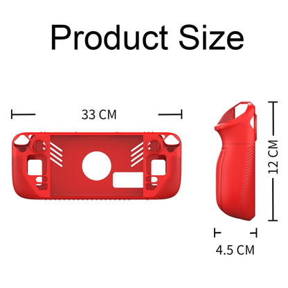 For Steam Deck V3 Non-slip Silicone Protective Case for Pocket Consoles(Red) by bashfashion