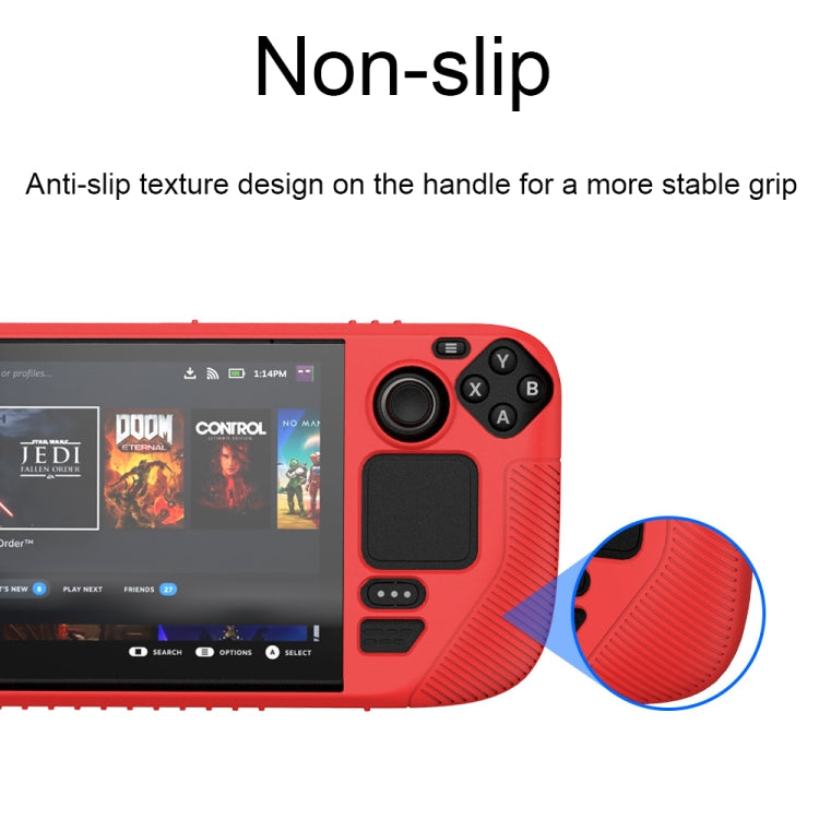 For Steam Deck V3 Non-slip Silicone Protective Case for Pocket Consoles(Green) by bashfashion