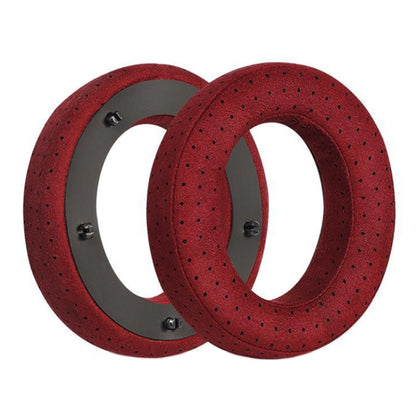 For Focal Clear MG Pro 2pcs Leather Breathable and Comfortable Headset Cover, Color: Fiber Red by bashfashion
