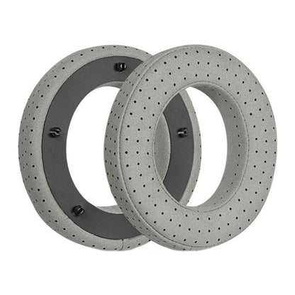 For Focal Clear MG Pro 2pcs Leather Breathable and Comfortable Headset Cover, Color: Fiber Gray by bashfashion