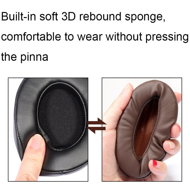 For Edifier W855BT 2pcs Headset Soft and Breathable Sponge Cover, Color: Brown by bashfashion
