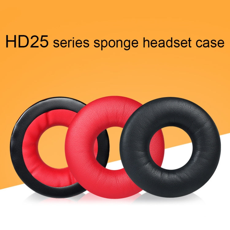 1pair Headset Sponge Cover for Sennheiser HD25-1II/25/25SP/25SP-II, Color: Red by bashfashion
