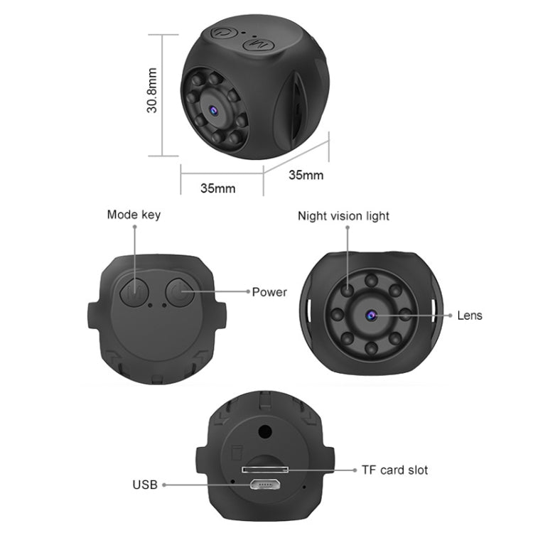 WK10 No Bracket WiFi Intelligent Network Monitor HD Infrared Night Vision Camera by bashfashion