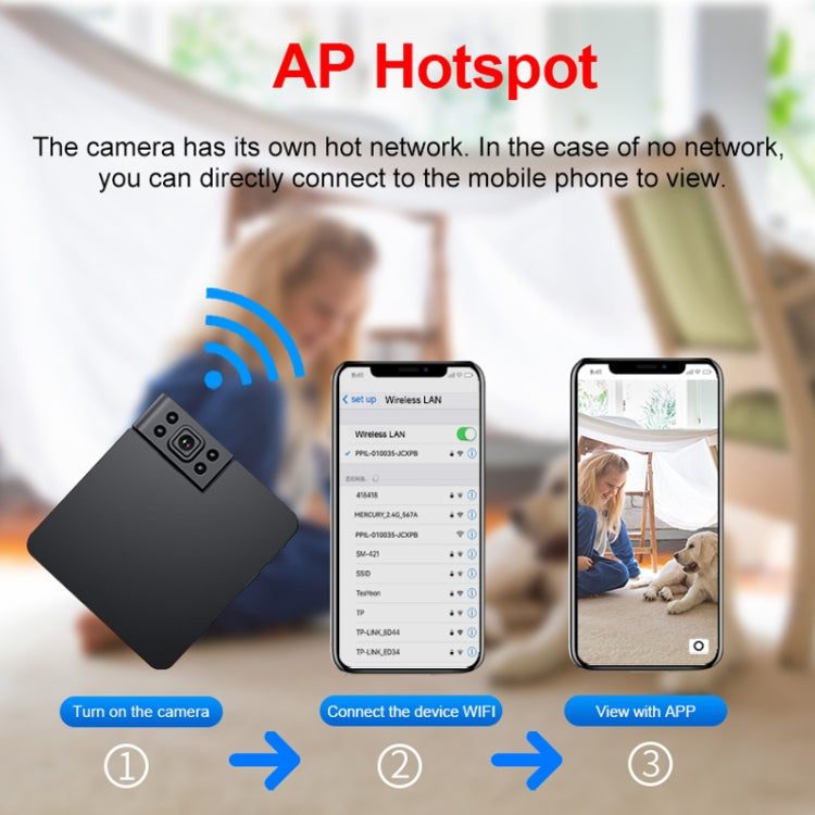 WK11 Smart WiFi Children Monitor 1080P HD Sports Photography Network Camera by bashfashion