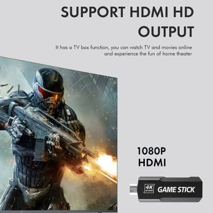 GD10 2.4G Wireless 4K HD TV Game Console PSP Game Box 128G Built-in 40,000 Games by bashfashion