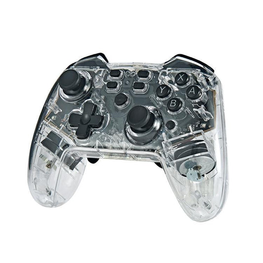 For Switch Pro Wireless Bluetooth Gamepad With LED Light Wake Up Function(Transparent) by bashfashion