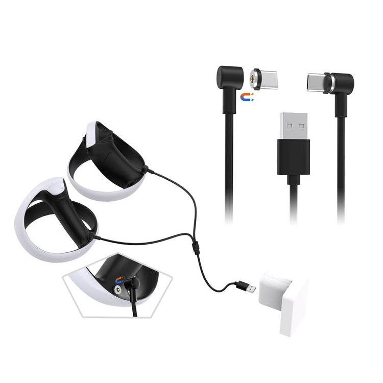For PS5 VR2/Switch/PS5 Game Controller DOBE Magnetic Type-C/USB-C Charging Cable by DOBE