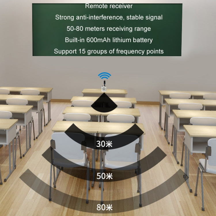 One For Two Outdoor Wireless Microphone Audio Headset Amplifier Loudspeaker(Black) by bashfashion