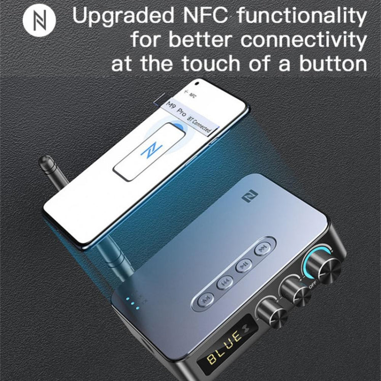 M9 Pro 5.1 Bluetooth Receiver Launcher FM Radio 4 In 1 NFC Audio Adapter by bashfashion