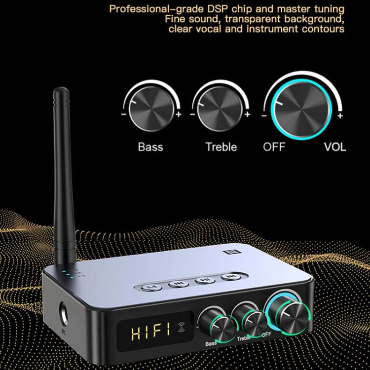M9 Pro 5.1 Bluetooth Receiver Launcher FM Radio 4 In 1 NFC Audio Adapter by bashfashion