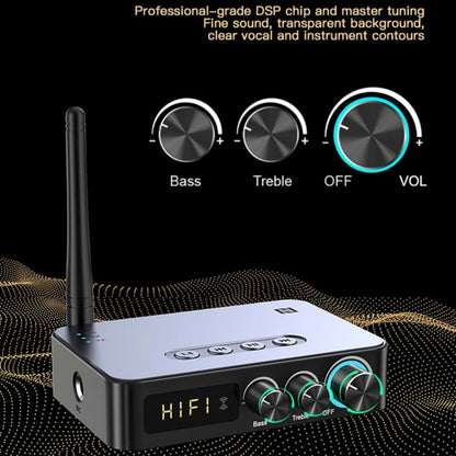 M9 Pro 5.1 Bluetooth Receiver Launcher FM Radio 4 In 1 NFC Audio Adapter by bashfashion