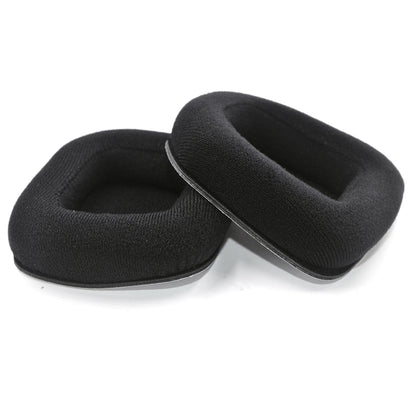 For Logitech Astro A20 2pcs Fleece Memory Foam Headphone Covers Earmuffs(Full Black) by bashfashion