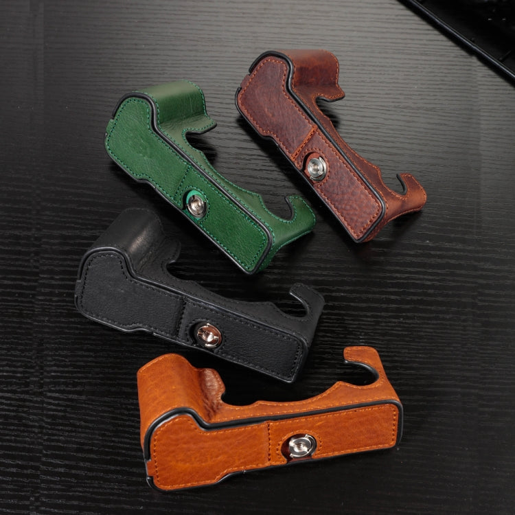 For FUJIFILM X-T5 Camera Cowhide Bag Anti-scratch Protective Case Base Cover(Brown) by bashfashion