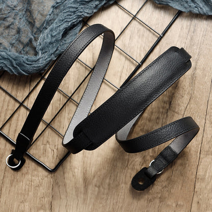 Outdoor Photography Cowhide Leather Camera Shoulder Hanging Neck Winding Strap, Spec: Pure Leather (Black) by bashfashion