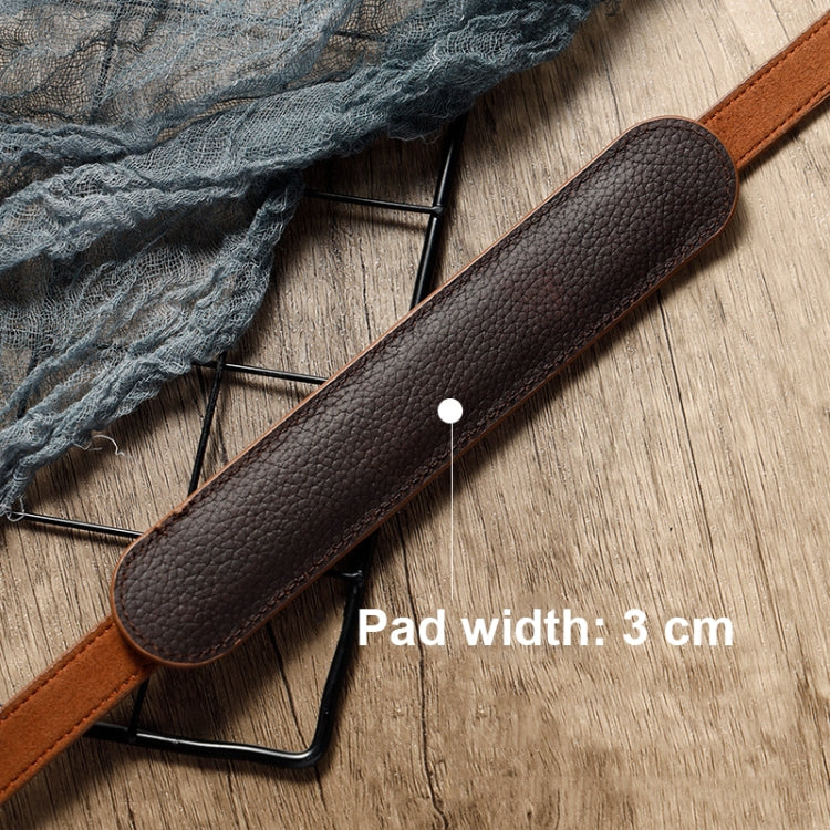 Outdoor Photography Cowhide Leather Camera Shoulder Hanging Neck Winding Strap, Spec: Pure Leather (Coffee) by bashfashion