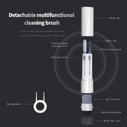 SYT-05 6-in-1 Bluetooth Earphone Clean Pen Brush Computer Keyboard Cleaning Tool by bashfashion