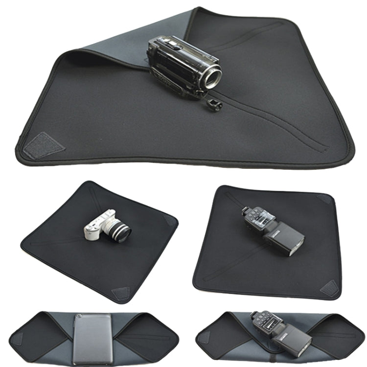 SLR Camera Bag Diving Material Lens Storage Bag, Size: 40x40cm(Black) by bashfashion