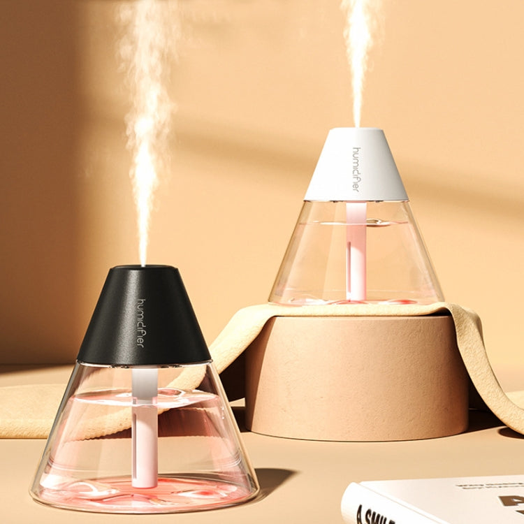 Household Desktop Mini Volcano Humidifier Air Purifier(Black) by bashfashion