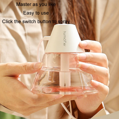 Household Desktop Mini Volcano Humidifier Air Purifier(Black) by bashfashion