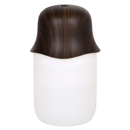 Desktop USB Humidifier Wood Grain Air Aromatherapy Night Light(Dark Color) by bashfashion
