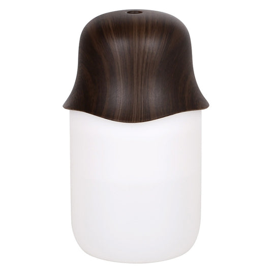 Desktop USB Humidifier Wood Grain Air Aromatherapy Night Light(Dark Color) by bashfashion