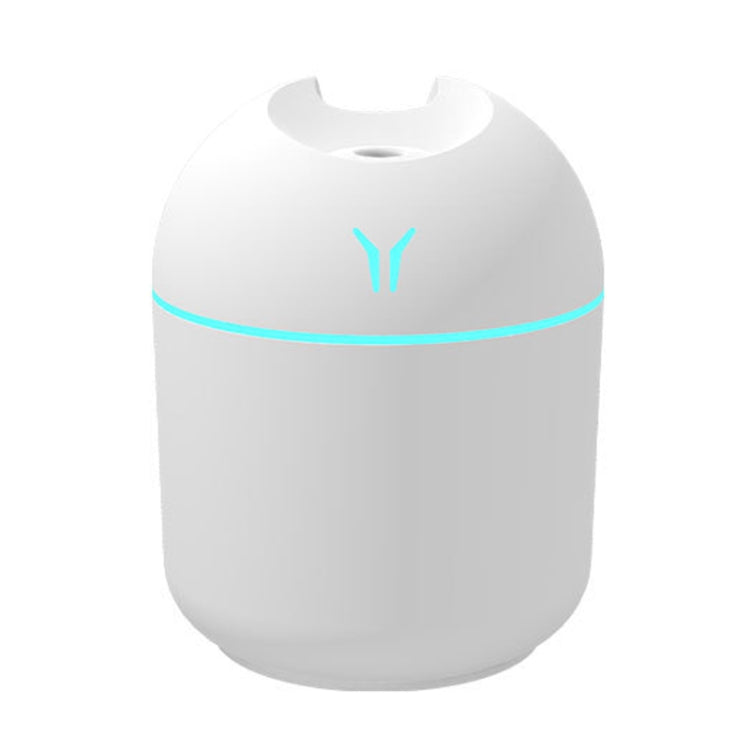 USB Mini Desktop Colorful Night Light Car Humidifier, Spec: 250ml (Y-White) by bashfashion