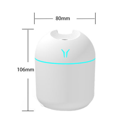 USB Mini Desktop Colorful Night Light Car Humidifier, Spec: 250ml (Y-White) by bashfashion
