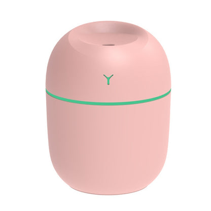USB Mini Desktop Colorful Night Light Car Humidifier, Spec: 220ml (Y2-Pink) by bashfashion