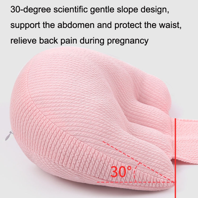 Pregnant Waist Support Cotton Pillow Side Sleepers Cushion Removable and Washable Abdomen Pillow(Pink) by bashfashion