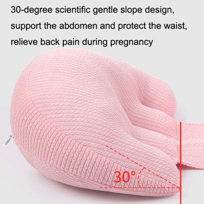 Pregnant Waist Support Cotton Pillow Side Sleepers Cushion Removable and Washable Abdomen Pillow(Pink) by bashfashion