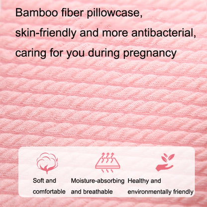 Pregnant Waist Support Cotton Pillow Side Sleepers Cushion Removable and Washable Abdomen Pillow(Pink) by bashfashion