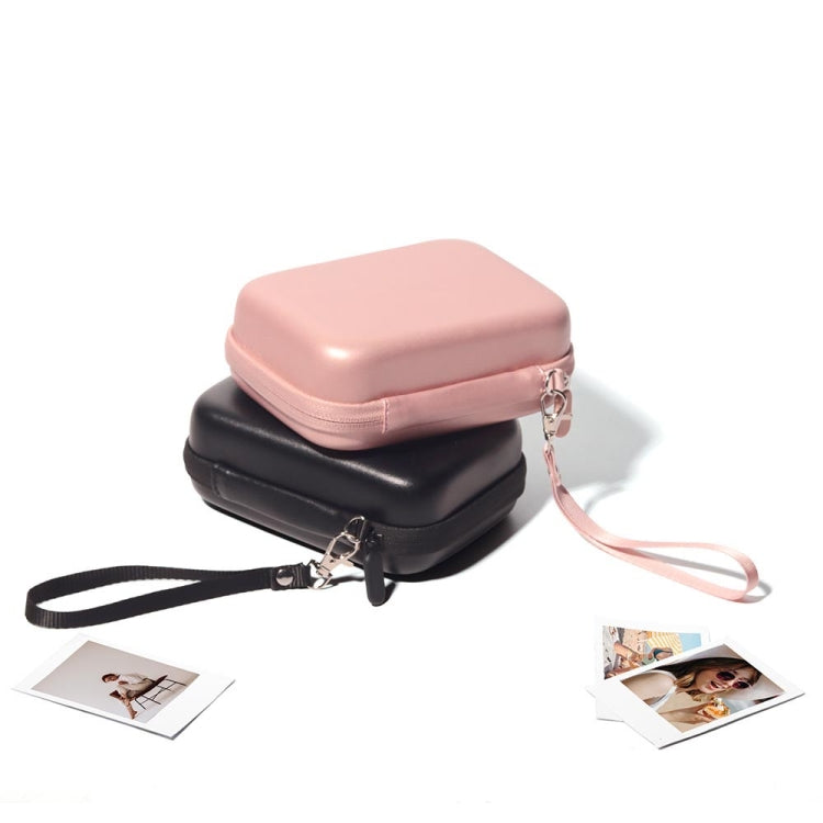 For FUJIFILM Instax Mini EVO Link LiPlay PU Leather Camera Bag With Wrist Strap(Pink) by bashfashion