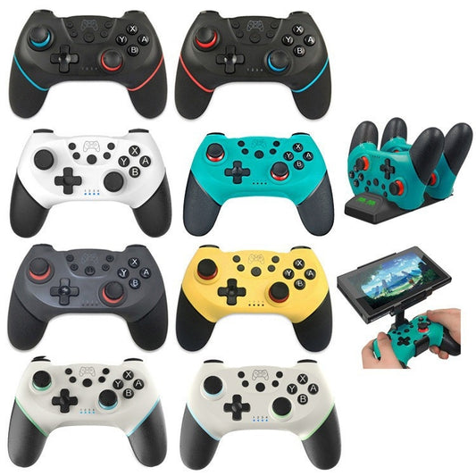 For Switch/ Switch OLED/Switch Lite Bluetooth Handle 6-axis Wireless Gamepad(Yellow) by bashfashion