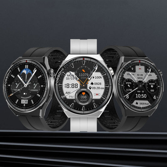 ST5 MAX 1.45 Inch Smart Recording Waterproof Sports Watch Voice Broadcast Calling Watch(Black) by bashfashion