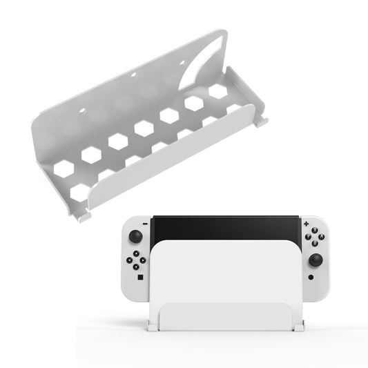 For Switch OLED Game Console JYS Wall Hanging Holder Bracket(White) by JYS